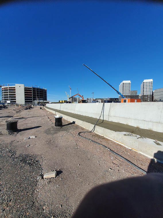 Pystis työmaa kaupunkimaisema